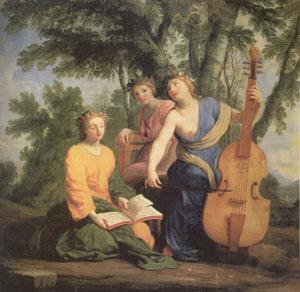 Eustache Le Sueur Melpomene Erato and Polymnia (mk05) china oil painting image